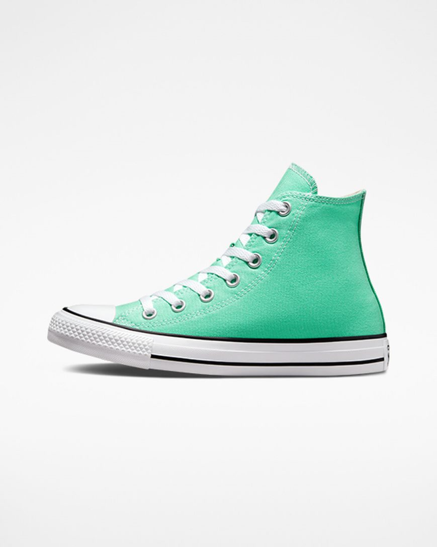 Dámské Boty Vysoké Converse Chuck Taylor All Star Seasonal Color Tyrkysové Bílé Černé | CZ V31CB19